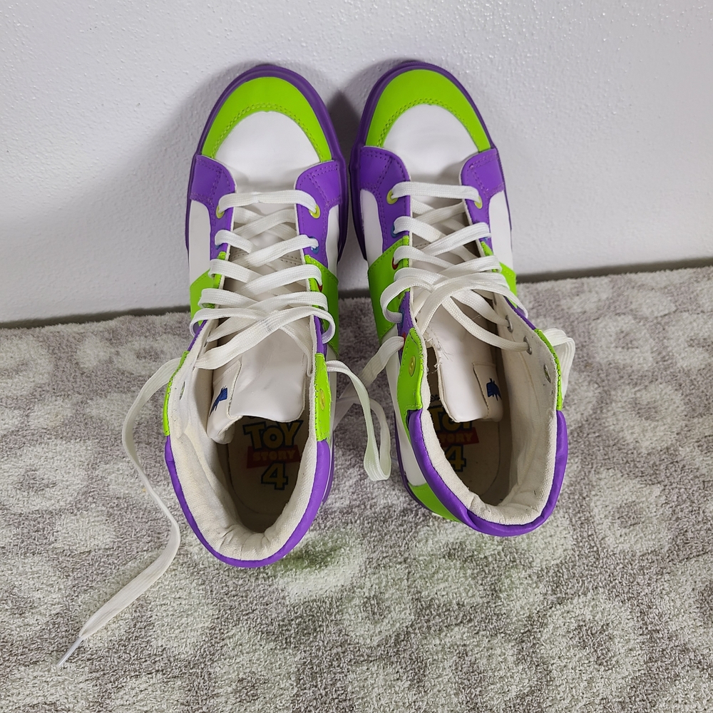 Toy Story 4 BUZZ LIGHTYEAR Disney Pixar High Top Non-Leather Men’s Size 8 Shoes - Picture 5 of 7